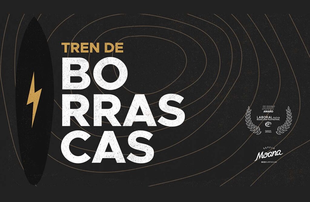 Documental Tren de Borrascas con imágenes de  surfistas como Aritz Aranburu, Eneko Acero, Natxo Gonzalez...